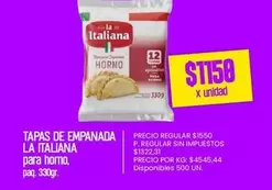 La Italiana - Tapas de Empanada