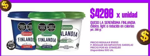 La Serenísima - Queso Finlandia