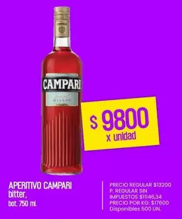 Campari - APERITIVO CAMPARI bitter