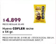 Cofler - Huevo leche