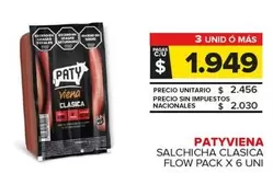 Paty - SALCHICHA CLASICA FLOW PACK