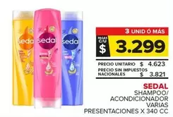 Sedal - SHAMPOO/ACONDICIONADOR