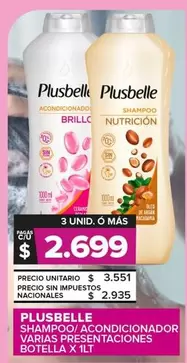 Plusbelle - Shampoo/Acondicionador