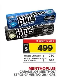 Menthoplus - CARAMELOS MENTHOL/ STRONG