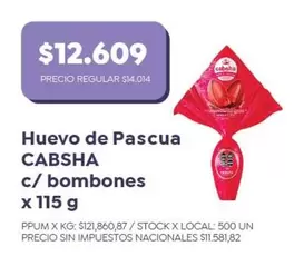 Cabsha - Huevo de Pascua c/ bombones