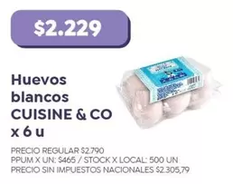 Cuisine - Huevos blancos