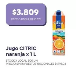 Citric - Jugo naranja