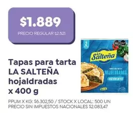 La Salteña - Tapas para tarta hojaldradas