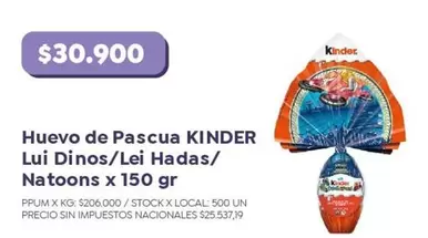 Kinder - Huevo de Pascua Lui Dinos/Lei Hadas/Natoons