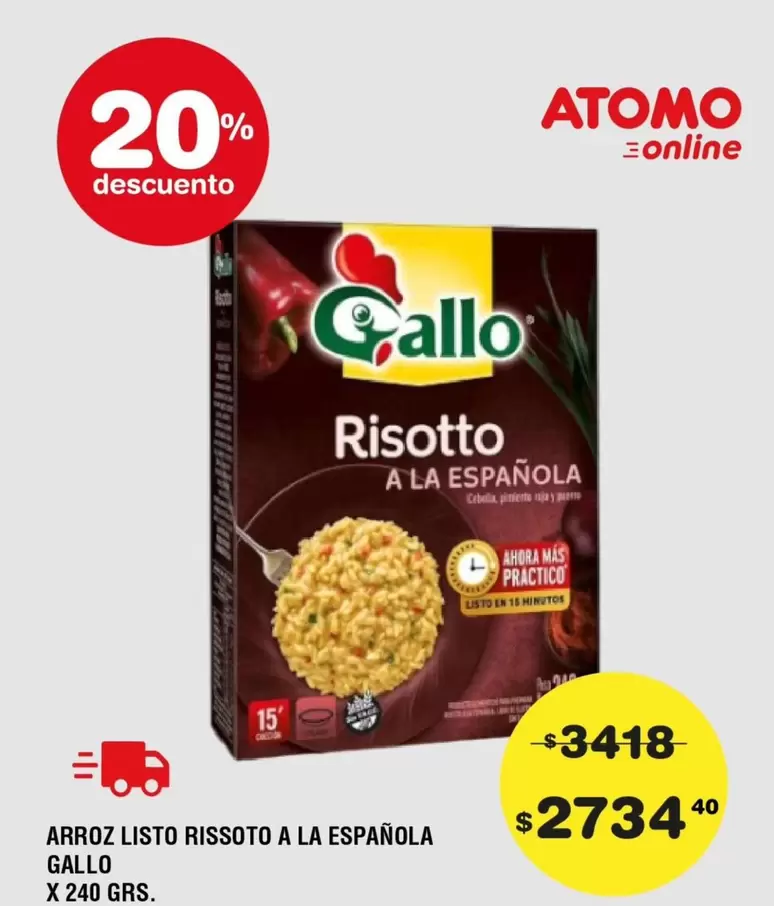 Gallo - ARROZ LISTO RISOTTO A LA ESPAÑOLA