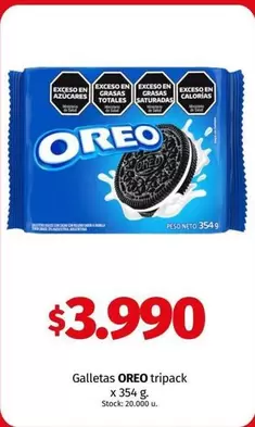 Oreo - Galletas tripack