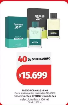 Reebok - Desodorantes