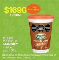 Manfrey - Dulce de Leche Clásico