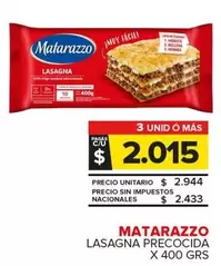 Matarazzo - LASAGNA PRECOCIDA