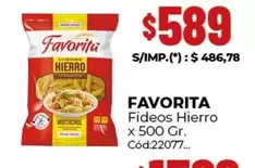 Favorita - Fideos Hierro