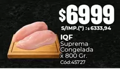 X$ - Suprema Congelada Cód:45727