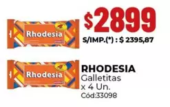Rhodesia - Galletitas x 4 Un. Cód:33098