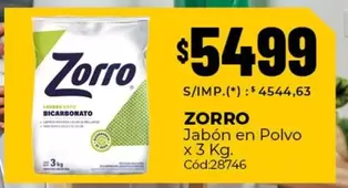 Zorro - Jabón en Polvo Cód:28746