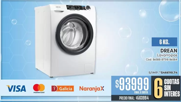 Drean - Lavadoras 6 KG