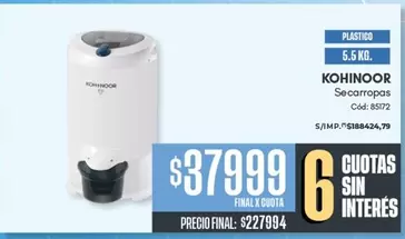 X$ - Secarropas C
uevo: 85172