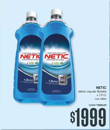 Netic - Jabón Líquido Botella