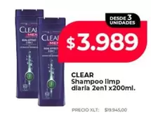 Clear - Shampoo limp diaria 2en1