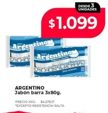 Argentino - Jabón barra