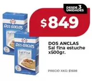Dos Anclas - Sal fina estuche x500gr.