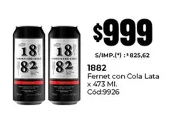 1882 -  Fernet con Cola Lata