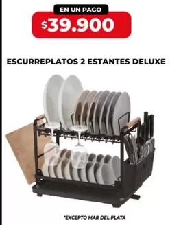Mar del Plata - ESCURREPLATOS 2 ESTANTES DELUXE