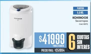 X$ - Secarropas C
uevo: 85172