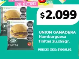 union ganadera - Hamburguesa finitas