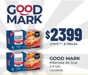 Good Mark - Milanesa de Soja x 4 Un. Cód:28426