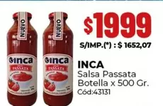 Inca - Salsa Passata Botella
