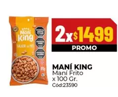 King - Maní Frito x 100 Gr. Cód:23590