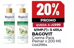 Bagovit - Crema Para Peinar x 200 Ml. Cód:21994