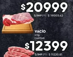 X$ - Vacio x Kg Cod.17646