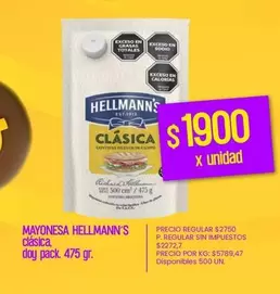 Hellmann's - Mayonesa Clásica