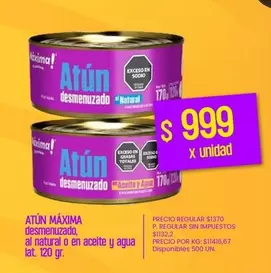 X$ - Atún desmenuzado