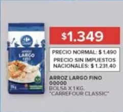 Carrefour - ARROZ LARGO FINO 00000