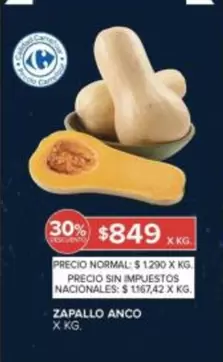 Carrefour - ZAPALLO ANCO