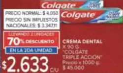 Colgate - CREMA DENTAL TRIPLE ACCION