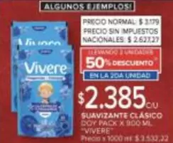 Vivere - SUAVIZANTE CLÁSICO DOY PACK