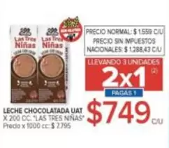 Las Tres Niñas - LECHE CHOCOLATADA UAT