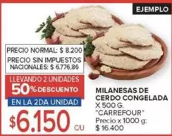 Carrefour - MILANESAS DE CERDO CONGELADAS