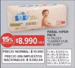 Carrefour - PAÑAL HIPER PACK