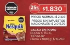 Nesquik - CACAO EN POLVO