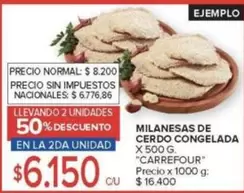 Carrefour - MILANESAS DE CERDO CONGELADAS