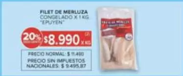 Epuyen - FILET DE MERLUZA CONGELADO