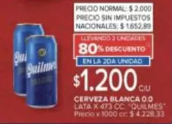 Quilmes - CERVEZA BLANCA 0.0 LATA